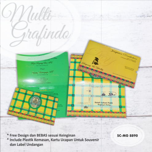 Cetak Undangan Softcover Full Color 24x15cm